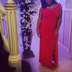 Club Love/ASOS Off The Shoulder Maxi Dress